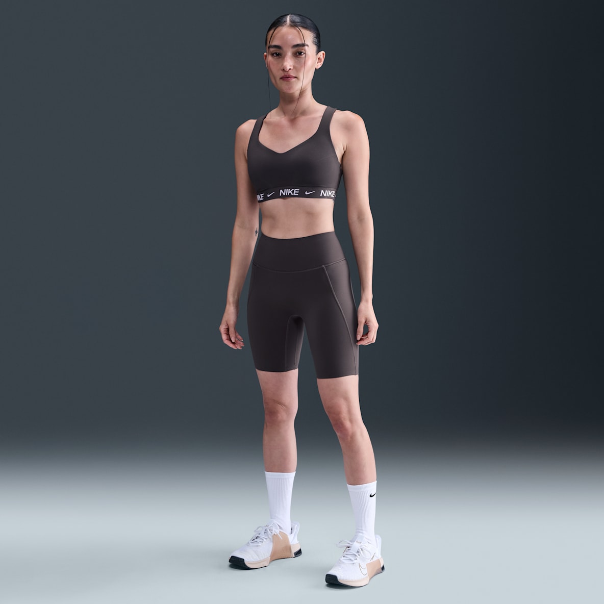 Nike Universa Nike Universa Women's High-Waisted 8" Biker Shorts with No Front Seam
