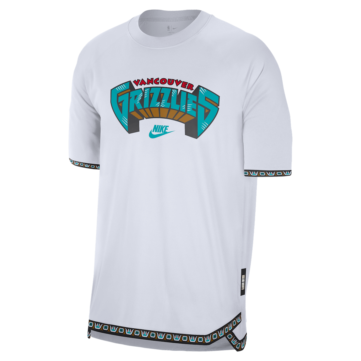Memphis Grizzlies Hardwood Classics Memphis Grizzlies Hardwood Classics Men's Nike Dri-FIT NBA Short-Sleeve Pregame Top