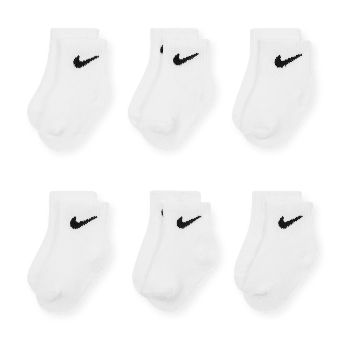 Nike Swoosh Nike Swoosh Calcetines al tobillo para bebé e infantil (6 pares)