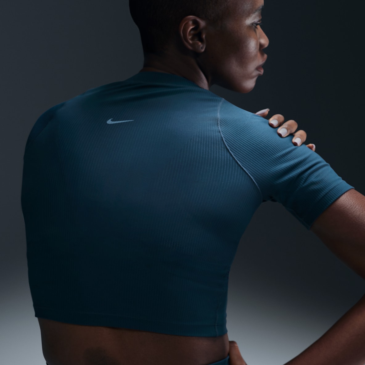 Nike Zenvy Rib Nike Zenvy Rib Women's Dri-FIT Short-Sleeve Top