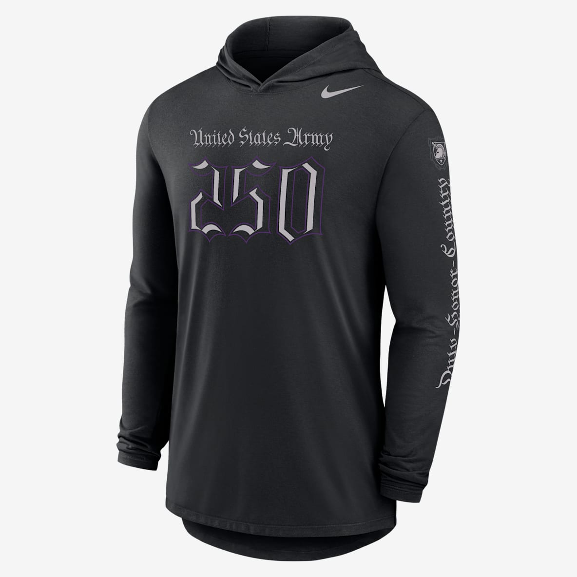 Army Rivalry Men's Nike Dri-FIT College Long-Sleeve Hooded T-Shirt