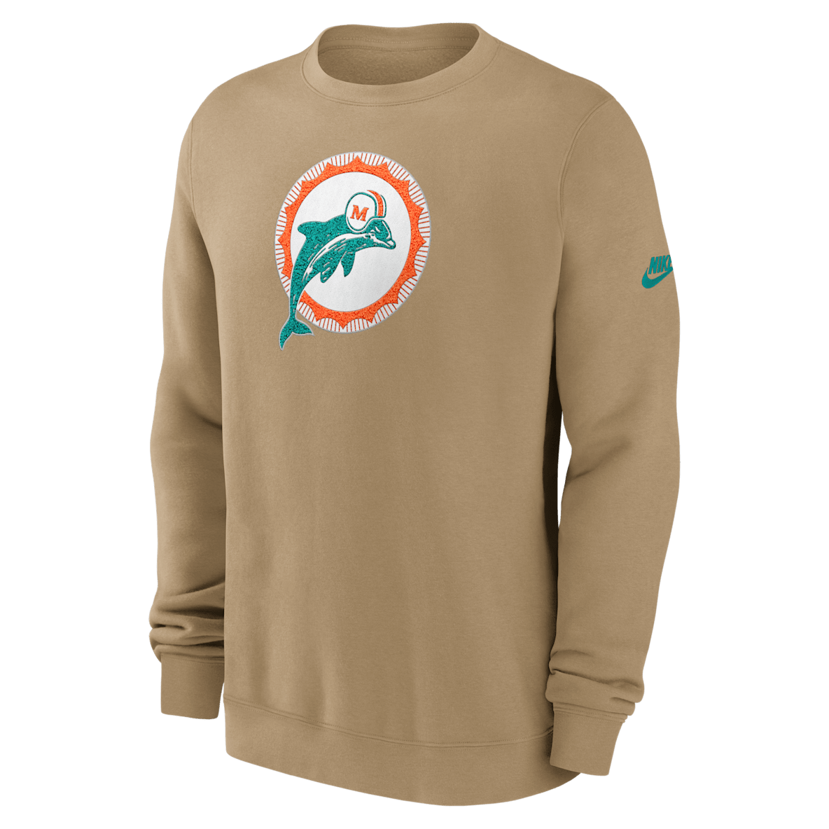 Miami Dolphins Swing Pass Rewind Club Miami Dolphins Swing Pass Rewind Club Men's Nike NFL Pullover Crew