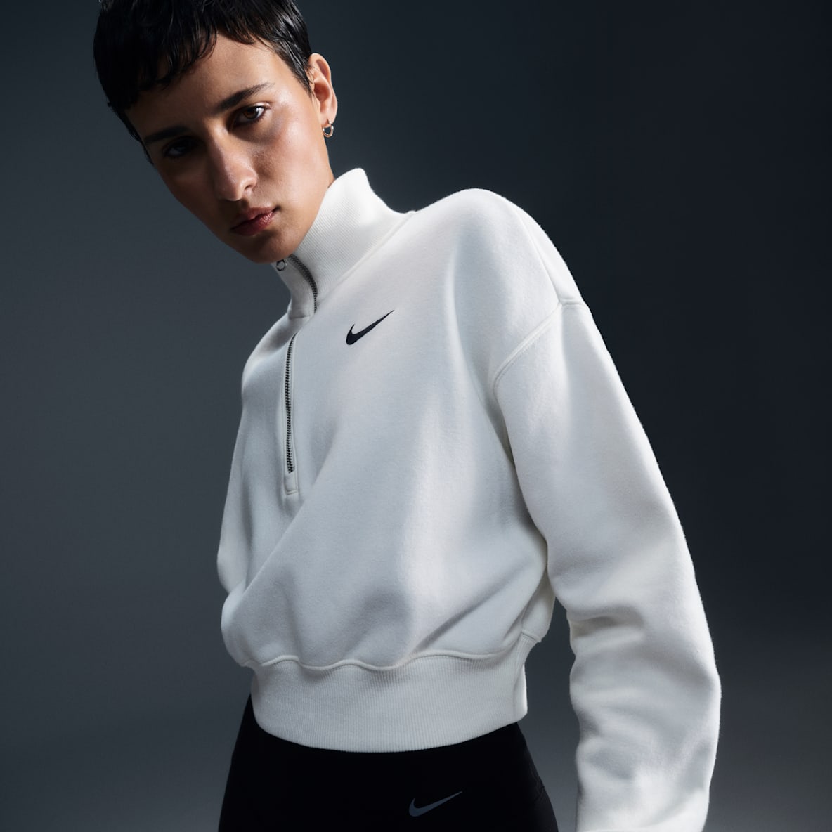 Nike Sportswear Phoenix Fleece Women's 1/4-Zip Cropped Sweatshirt