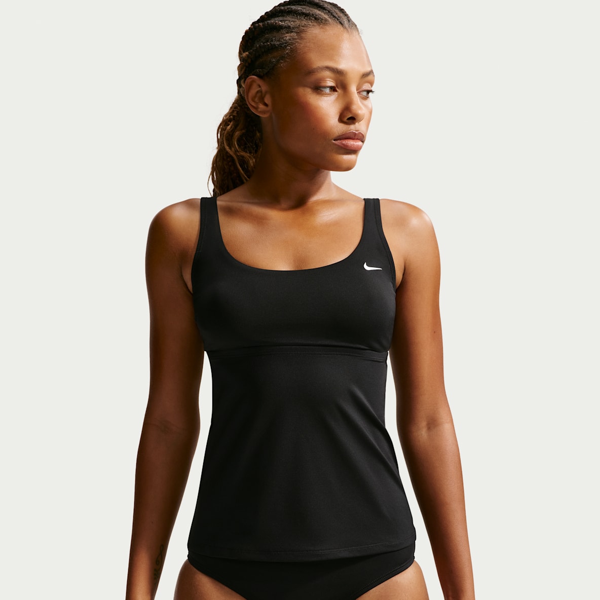 Nike Swim Tankini con cuello en forma de U para mujer