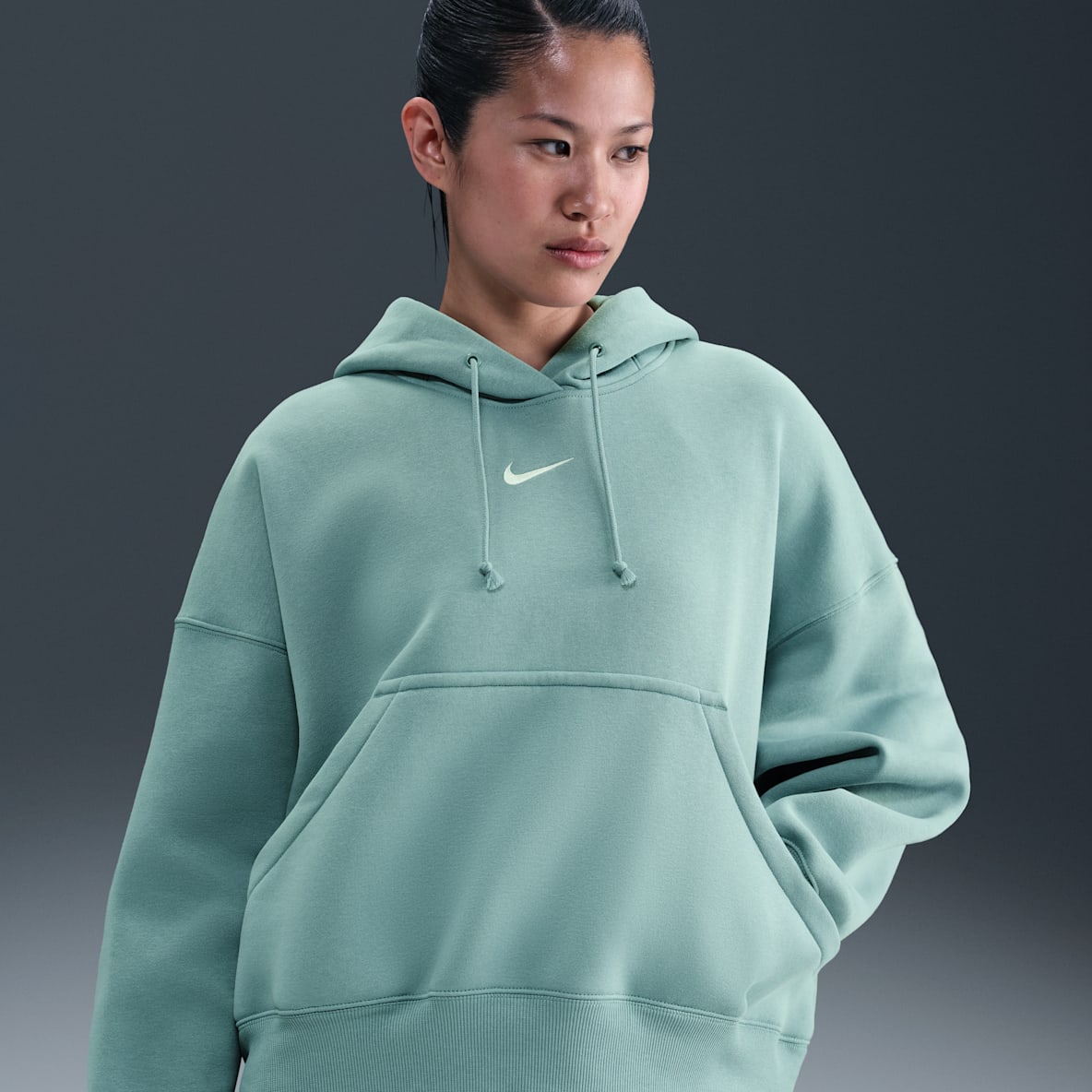 Nike Sportswear Phoenix Fleece Sudadera con gorro sin cierre over-oversized para mujer