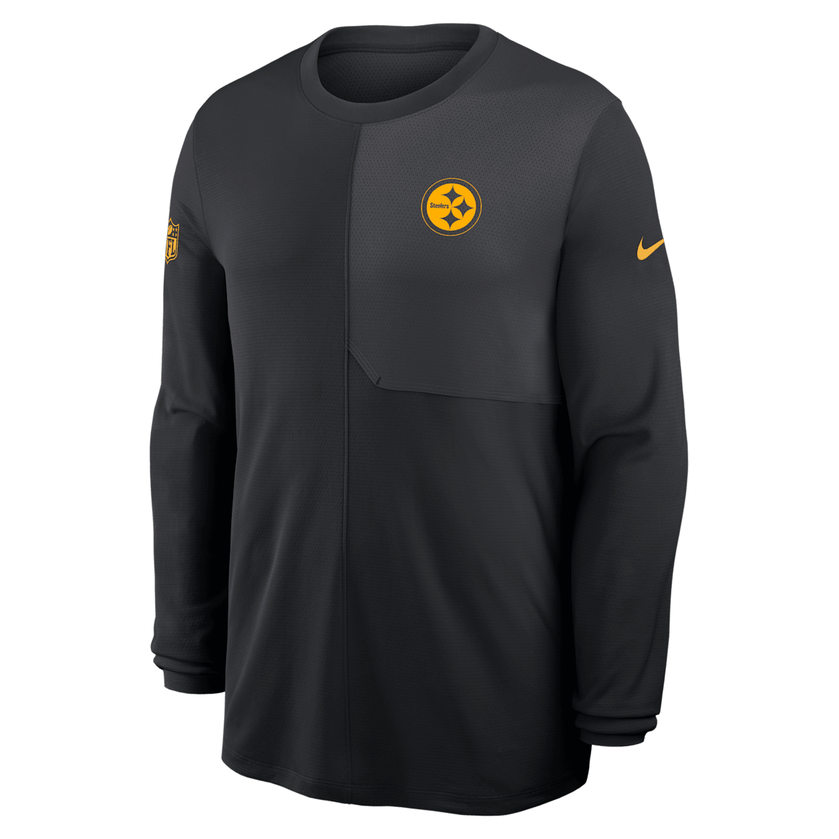 Pittsburgh Steelers Sideline Coach Men's Nike Dri-FIT NFL Long-Sleeve Top