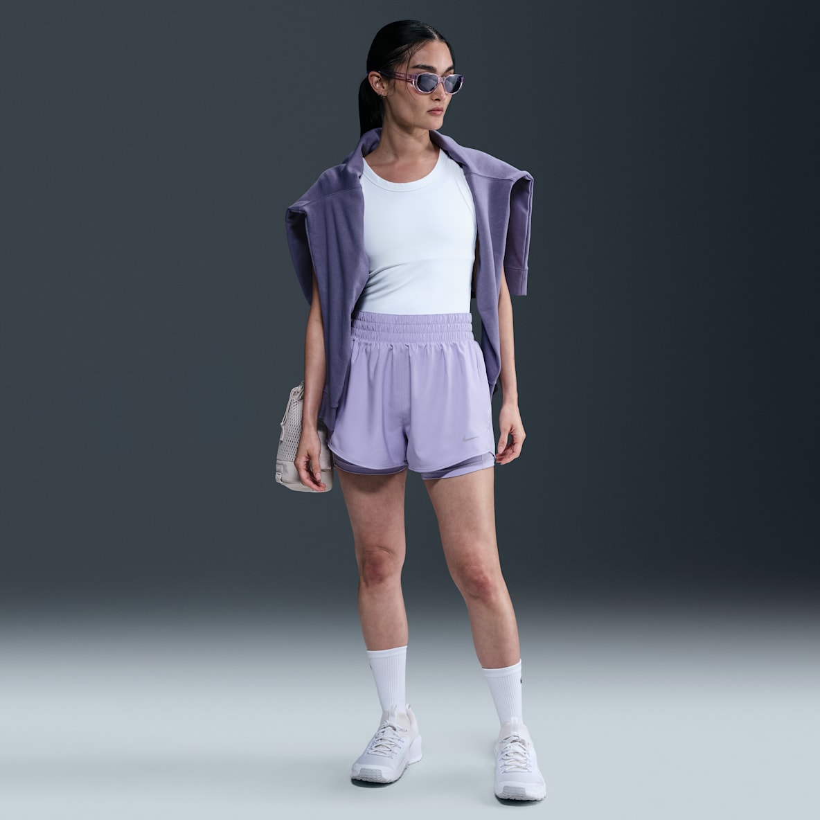 Nike One Nike One Women's Dri-FIT High-Waisted 8cm (approx.) 2-in-1 Shorts