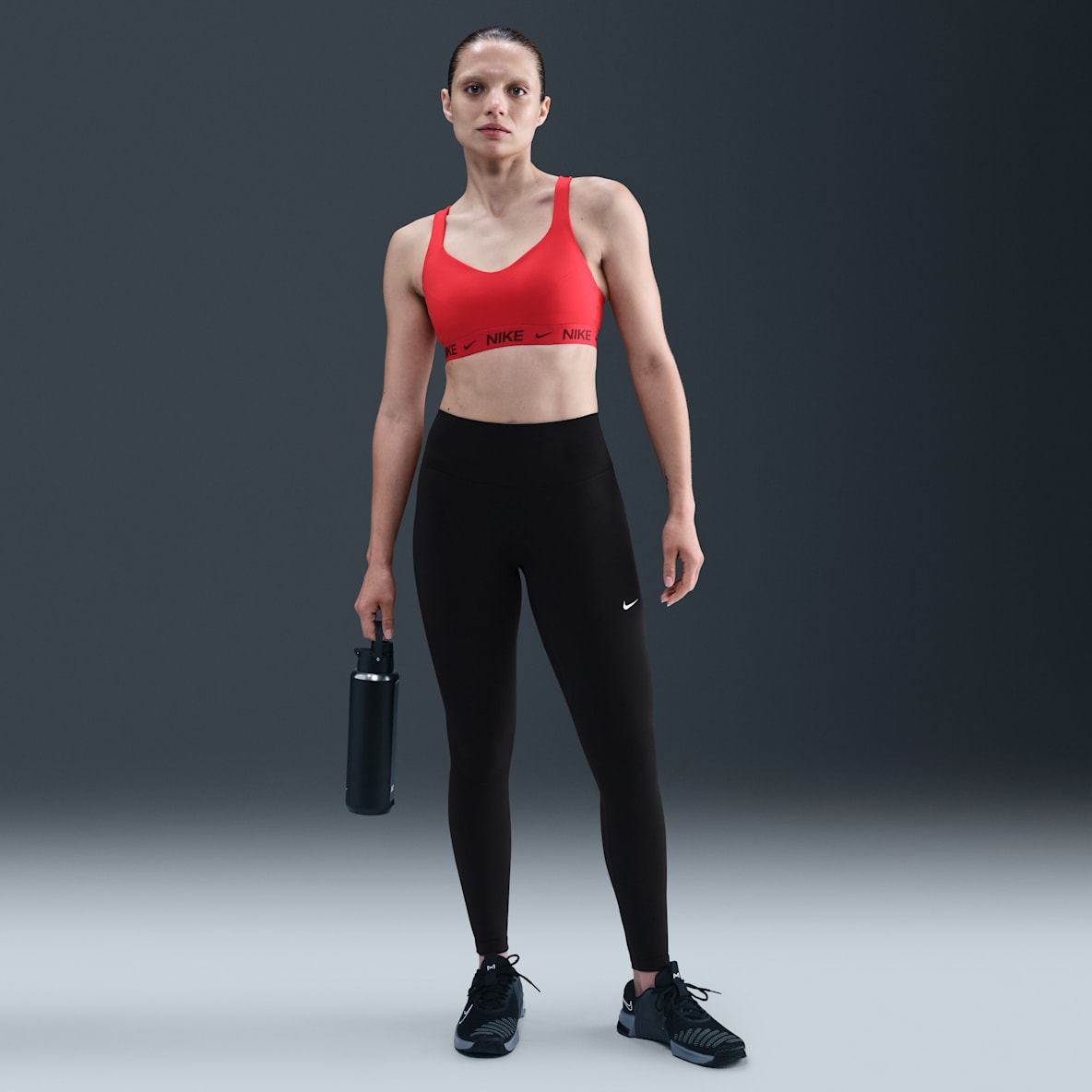 Nike One mit nahtloser Vorderseite Nike One mit nahtloser Vorderseite Leggings in voller Länge mit hohem Bund für Damen