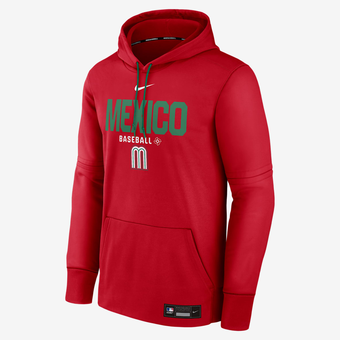 Mexico National Baseball Team 2026 World Baseball Classic Authentic Collection Men's Nike Therma Pullover Hoodie