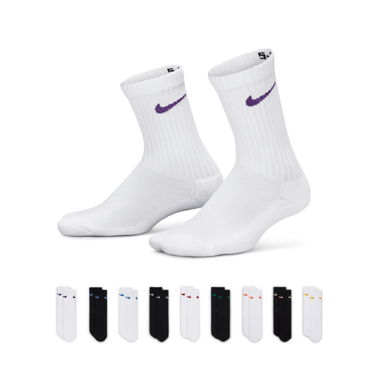Nike Nike Caja de conjunto de calcetas Holiday (9 pares) para niños talla pequeña