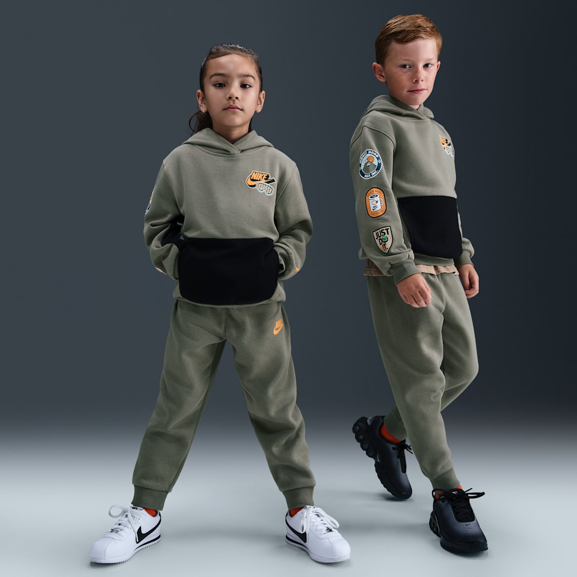 Nike Little Kids' Fleece Pullover Hoodie and Joggers Set