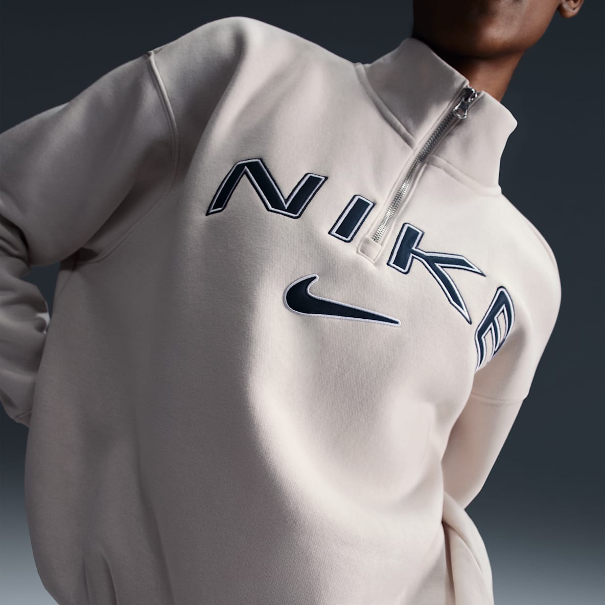 Nike Sportswear Phoenix Fleece Nike Sportswear Phoenix Fleece Women's Oversized 1/4-Zip Logo Top