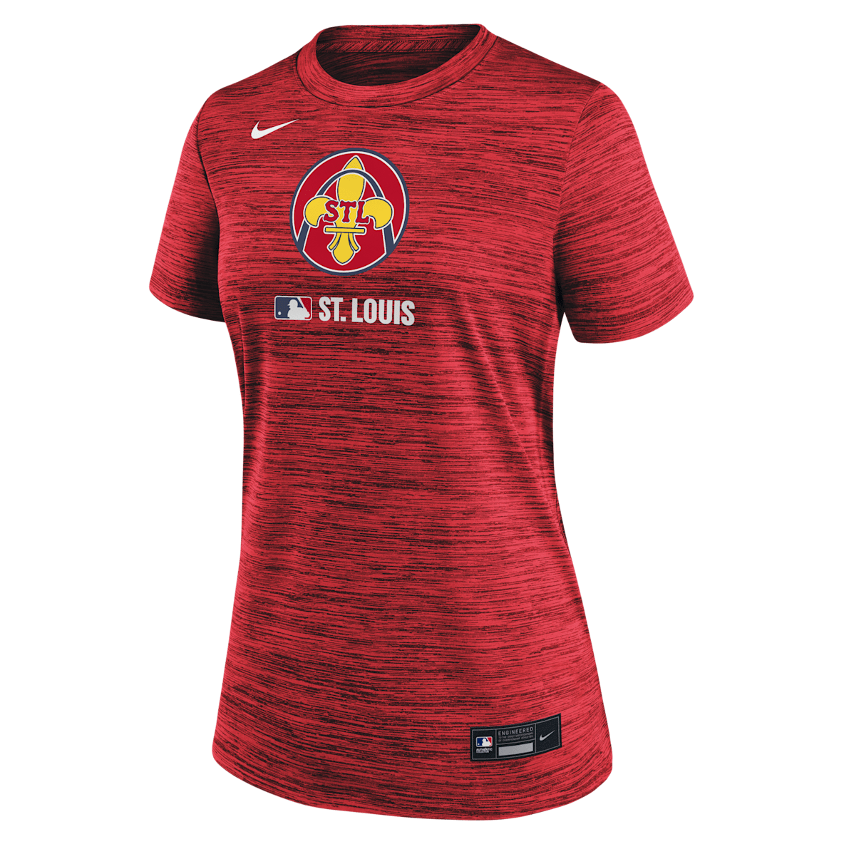 St. Louis Cardinals Authentic Collection City Connect Velocity St. Louis Cardinals Authentic Collection City Connect Velocity Women's Nike Dri-FIT MLB T-Shirt