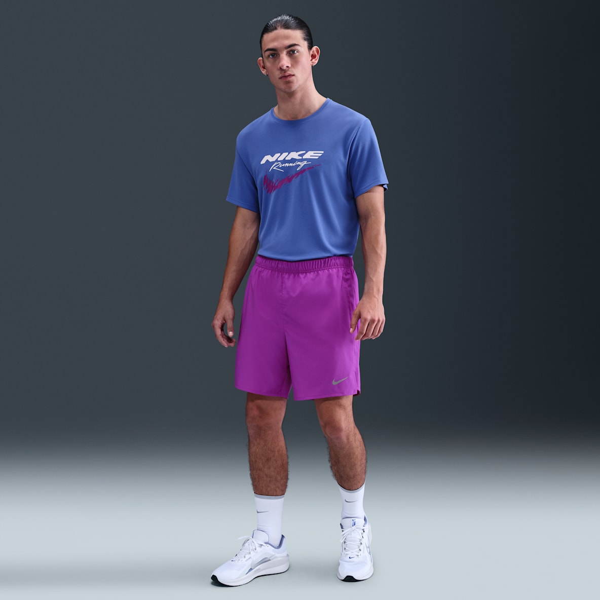 Nike Challenger Nike Challenger Dri-FIT 2-in-1-Laufshorts für Herren (ca. 18 cm)