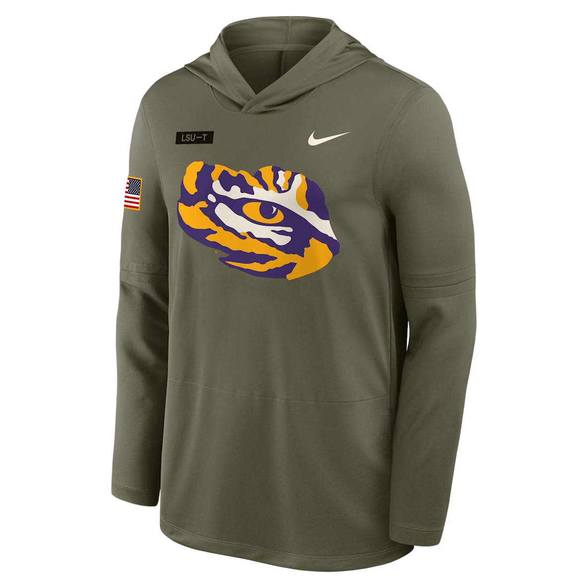 LSU 2025 Military Appreciation LSU 2025 Military Appreciation Men's Nike Dri-FIT College Long-Sleeve Hooded Top