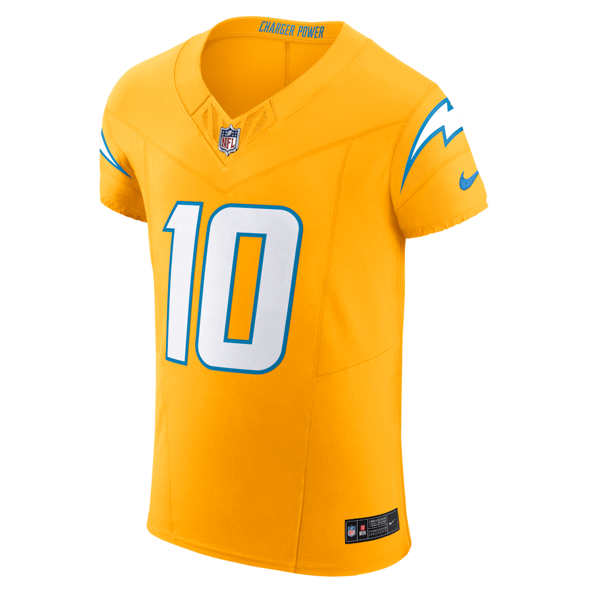 Justin Herbert Los Angeles Chargers Justin Herbert Los Angeles Chargers Men's Nike Dri-FIT NFL Elite Jersey