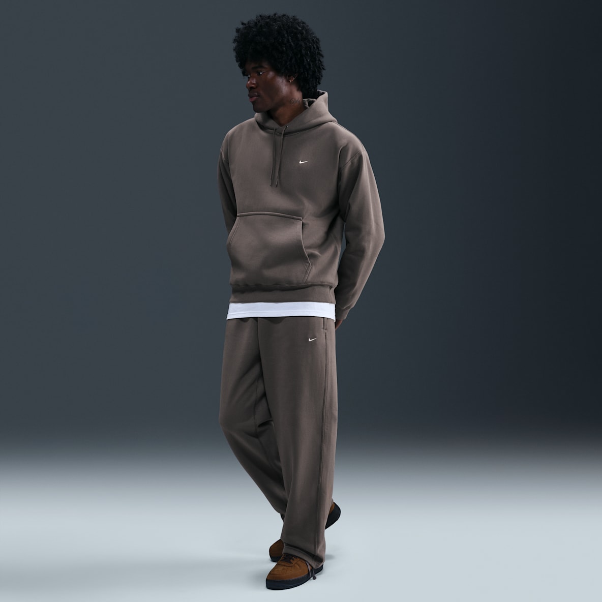 Nike Solo Swoosh Nike Solo Swoosh Men's Fleece Open-Hem Pants