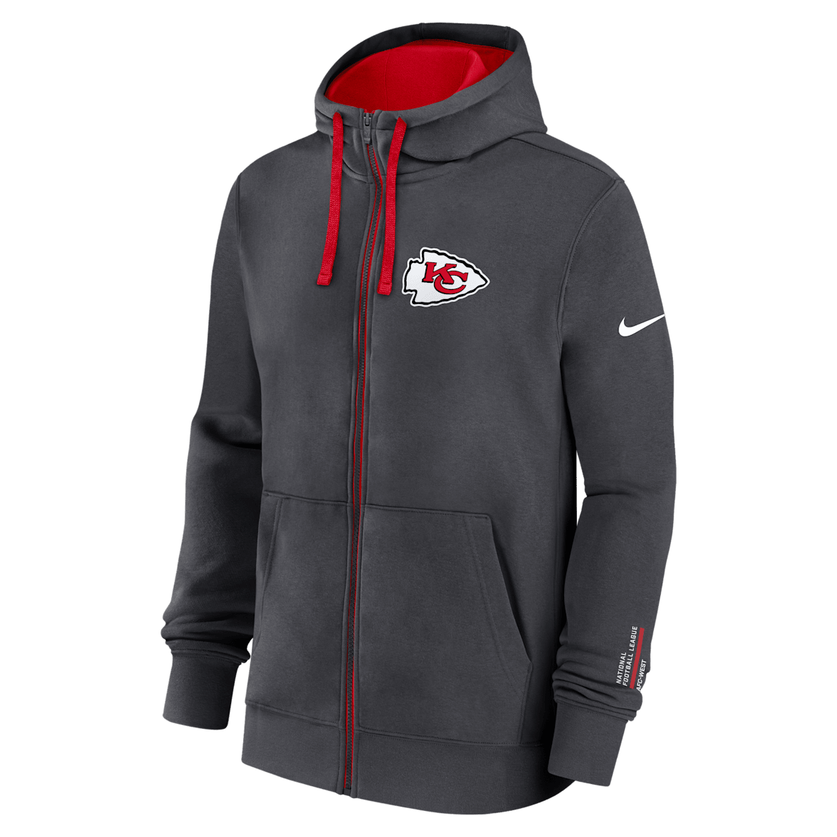 Kansas City Chiefs Playbook Page Club Kansas City Chiefs Playbook Page Club Men's Nike NFL Full-Zip Hoodie