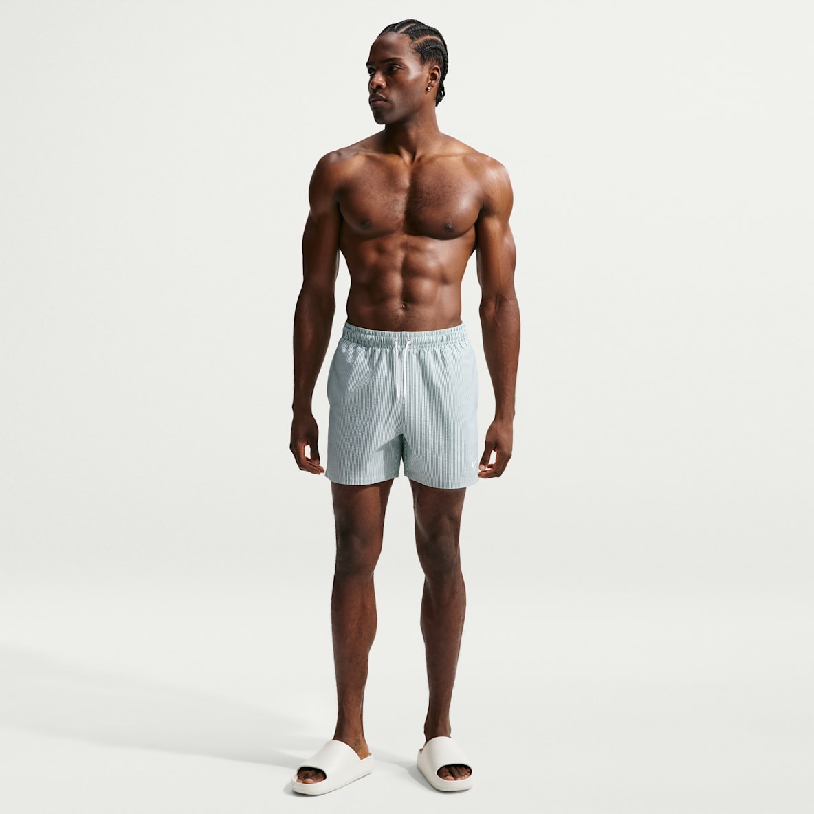 Nike Swim Breaker Volley Badeshorts mit integriertem Slip (ca. 12,5 cm) und Wellenstruktur (Herren)