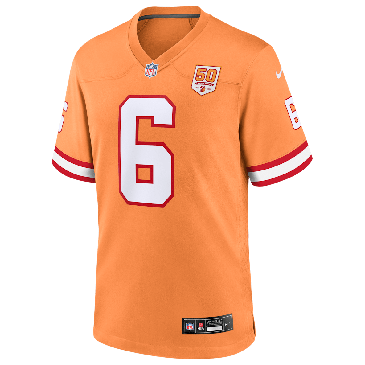 Baker Mayfield Tampa Bay Buccaneers 50th Anniversary Baker Mayfield Tampa Bay Buccaneers 50th Anniversary Men's Nike NFL Game Jersey