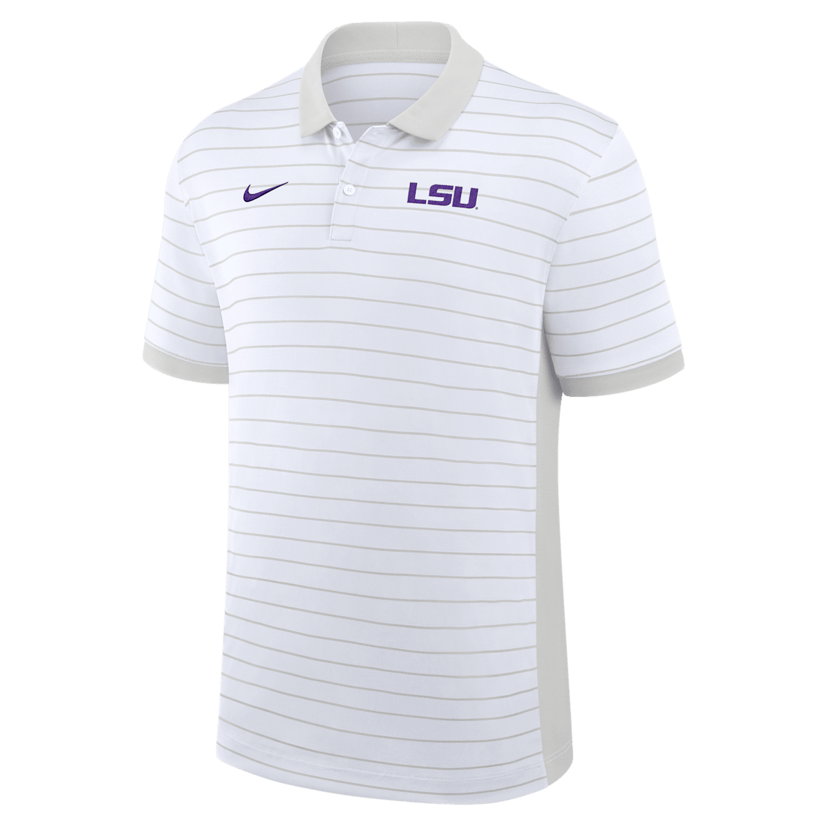 LSU Sideline Victory Stripe Men's Nike Dri-FIT College Polo