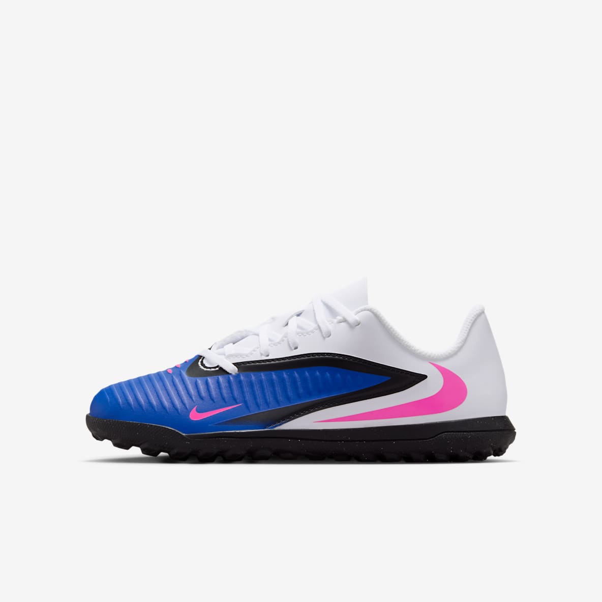 Nike Jr. Phantom 6 Low Club Tacos de fútbol para pasto sintético (turf) para niños grandes