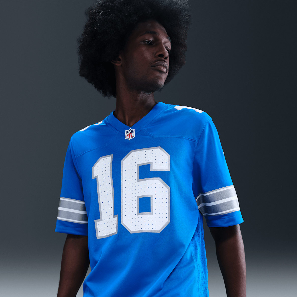 NFL Detroit Lions (Jared Goff) NFL Detroit Lions (Jared Goff) Men's Game American Football Jersey