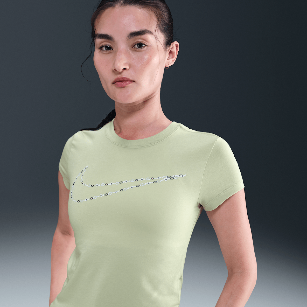 나이키 스포츠웨어 여성 니트 크롭 탑