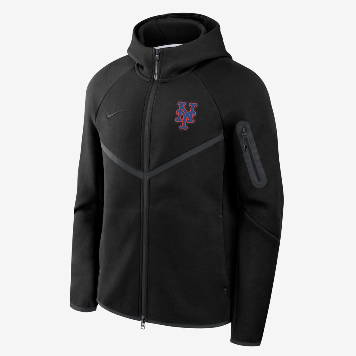 New York Mets Tech Fleece Windrunner New York Mets Tech Fleece Windrunner Men's Nike MLB Full-Zip Hooded Jacket