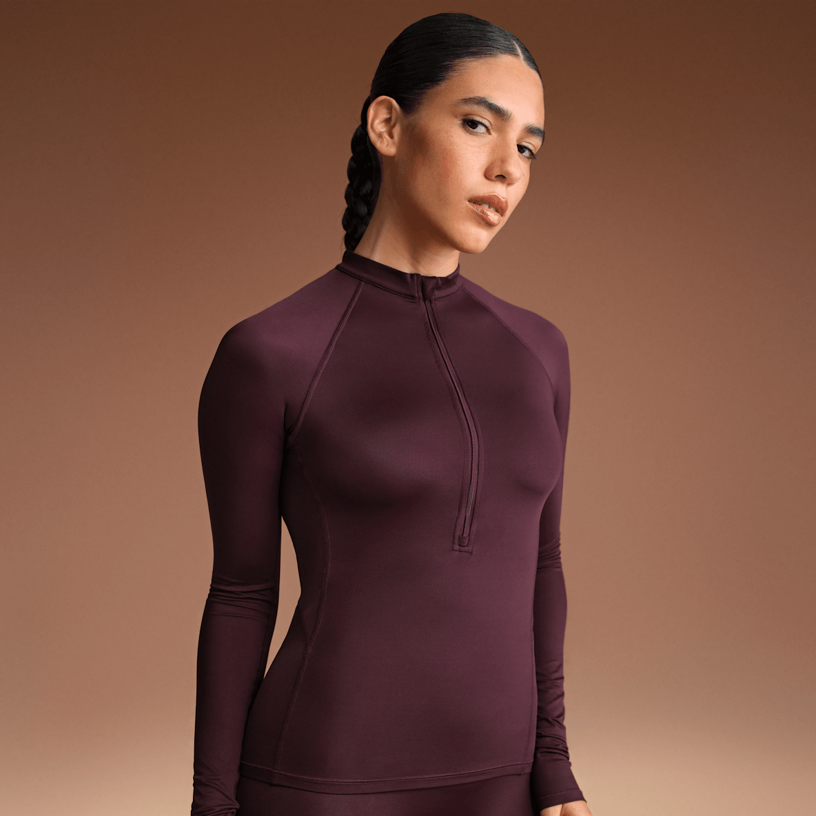 NikeSKIMS Shine NikeSKIMS Shine Women's Long-Sleeve Half-Zip Top