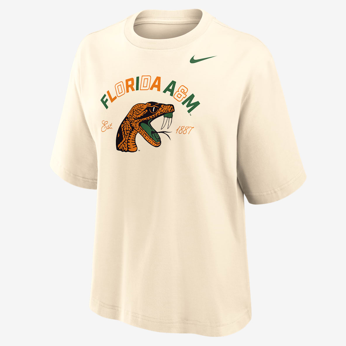 Nike College (Florida A&M University) Nike College (Florida A&M University) Women's Boxy Cotton T-Shirt