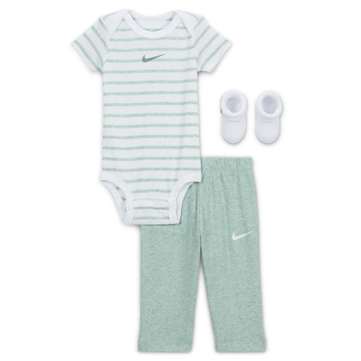 Nike Nike Baby Bodysuit, Pants, and Terry Socks 3-Piece Set