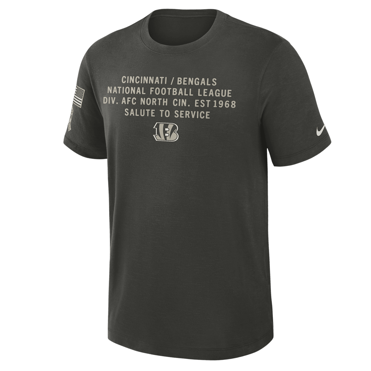 Cincinnati Bengals Salute to Service Slub Cincinnati Bengals Salute to Service Slub Men's Nike Dri-FIT NFL T-Shirt