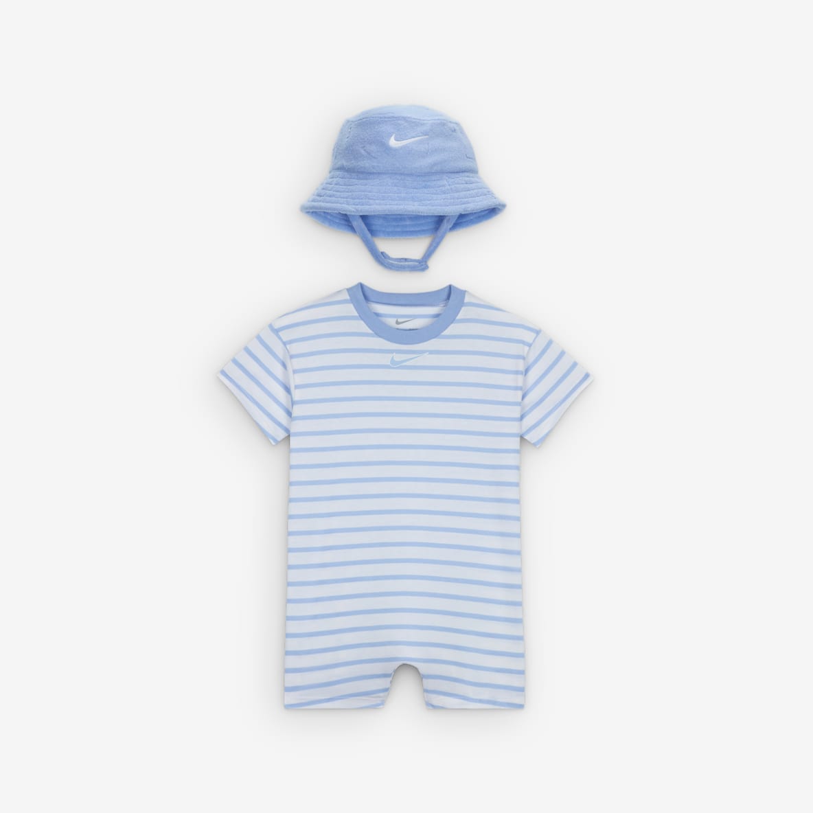 Nike Nike Baby (12-24M) Short Sleeve Romper with Bucket Hat