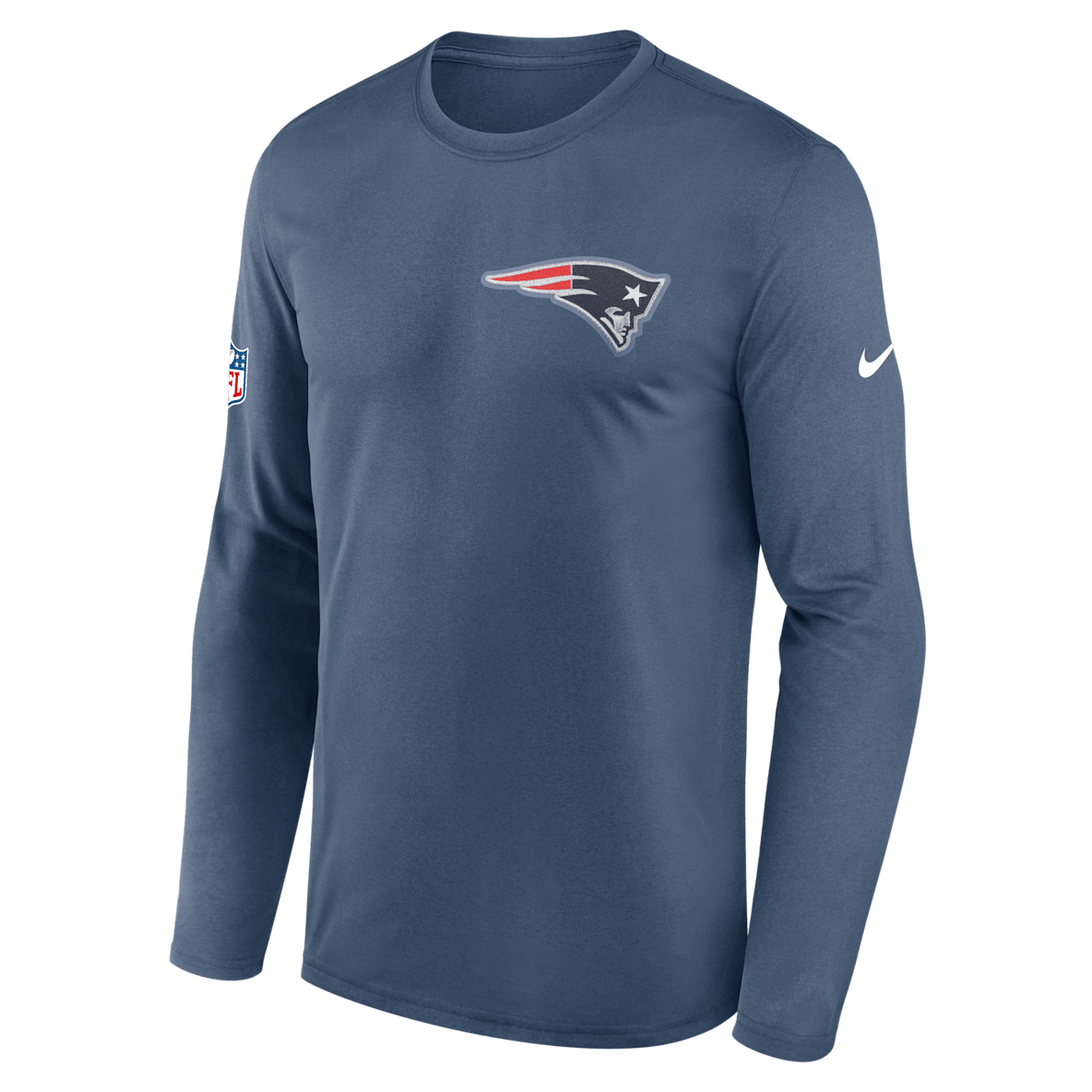 New England Patriots Rivalries Collection Sideline Legend Small Logo New England Patriots Rivalries Collection Sideline Legend Small Logo Men's Nike Dri-FIT NFL Long-Sleeve T-Shirt
