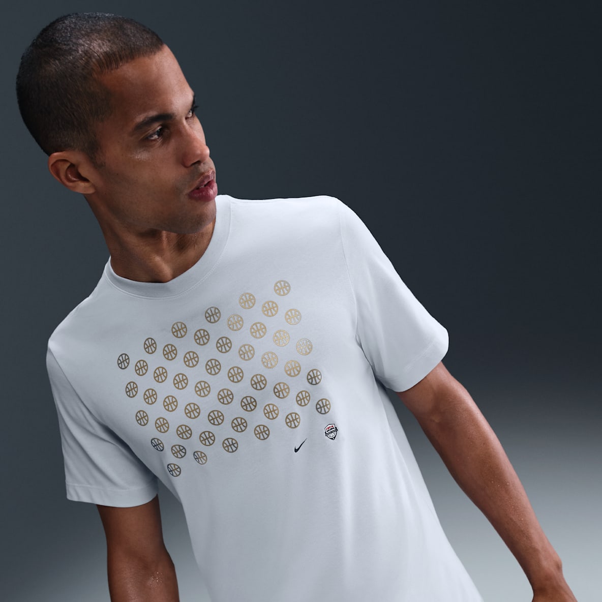 États-Unis États-Unis T-shirt de basketball Nike pour homme