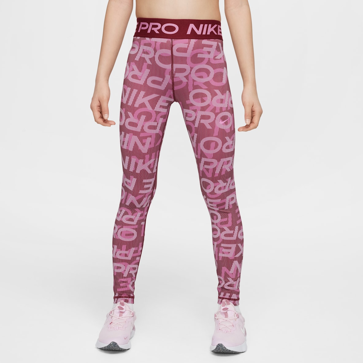 Nike Pro Nike Pro Leggings Dri-FIT de tiro medio para niña talla grande