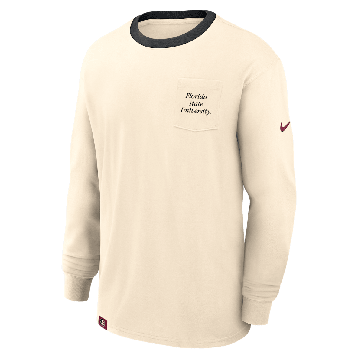 Florida State Athletic Prep Max90 Pocket Logo Florida State Athletic Prep Max90 Pocket Logo Men's Nike College Long-Sleeve T-Shirt