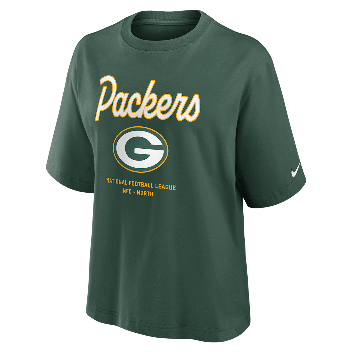 Green Bay Packers Essential Script Boxy Green Bay Packers Essential Script Boxy Women's Nike NFL T-Shirt