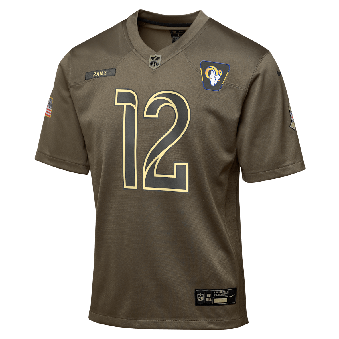 Puka Nacua Los Angeles Rams Salute to Service Puka Nacua Los Angeles Rams Salute to Service Big Kids’ Nike NFL Game Jersey