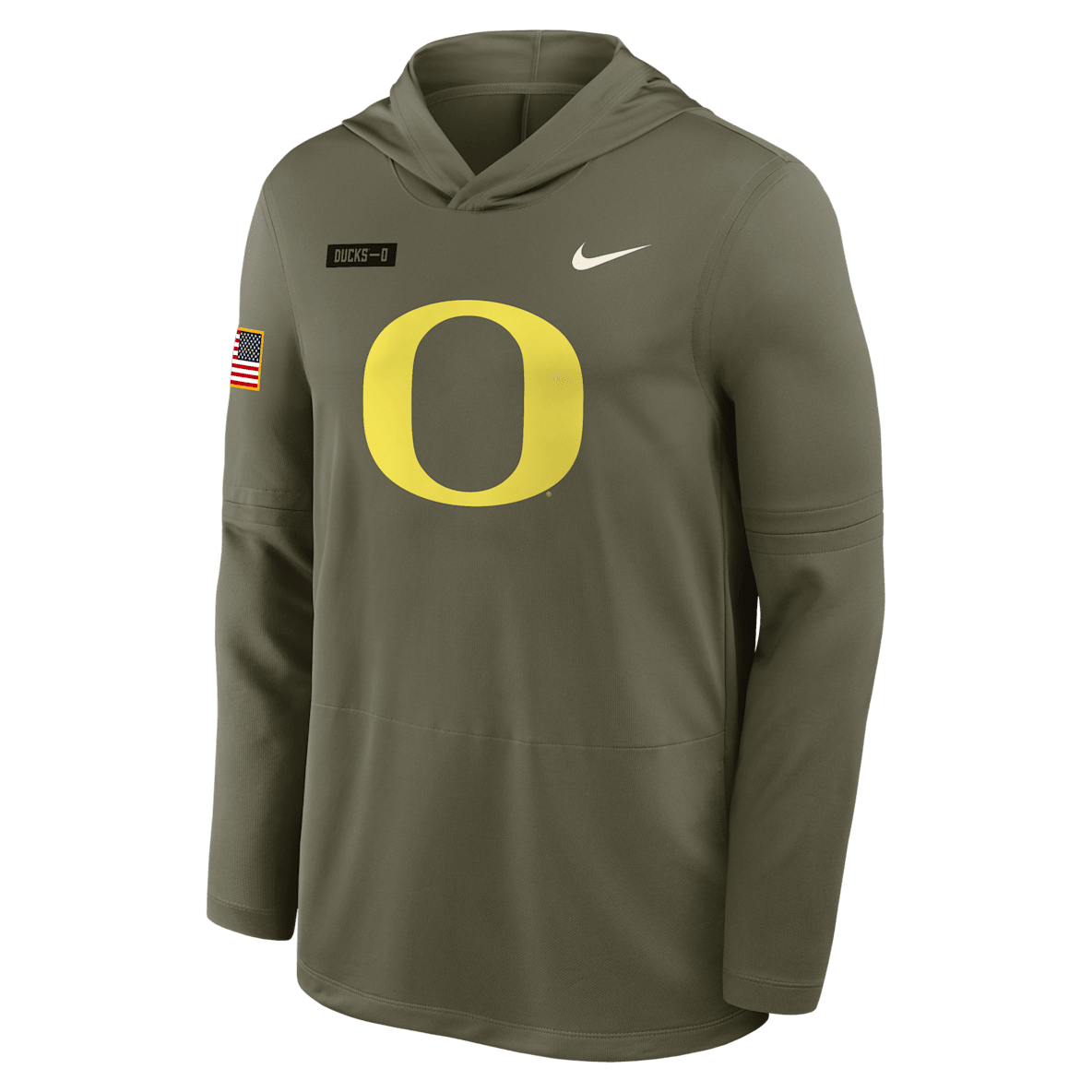 Oregon 2025 Military Appreciation Oregon 2025 Military Appreciation Men's Nike Dri-FIT College Long-Sleeve Hooded Top