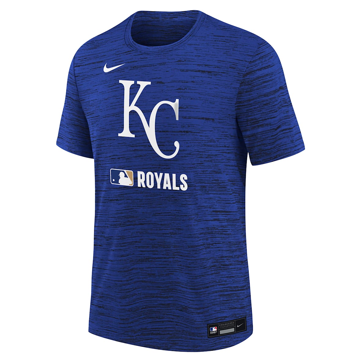 Kansas City Royals Authentic Collection Velocity Playera Nike Dri-FIT de la MLB para niños talla grande
