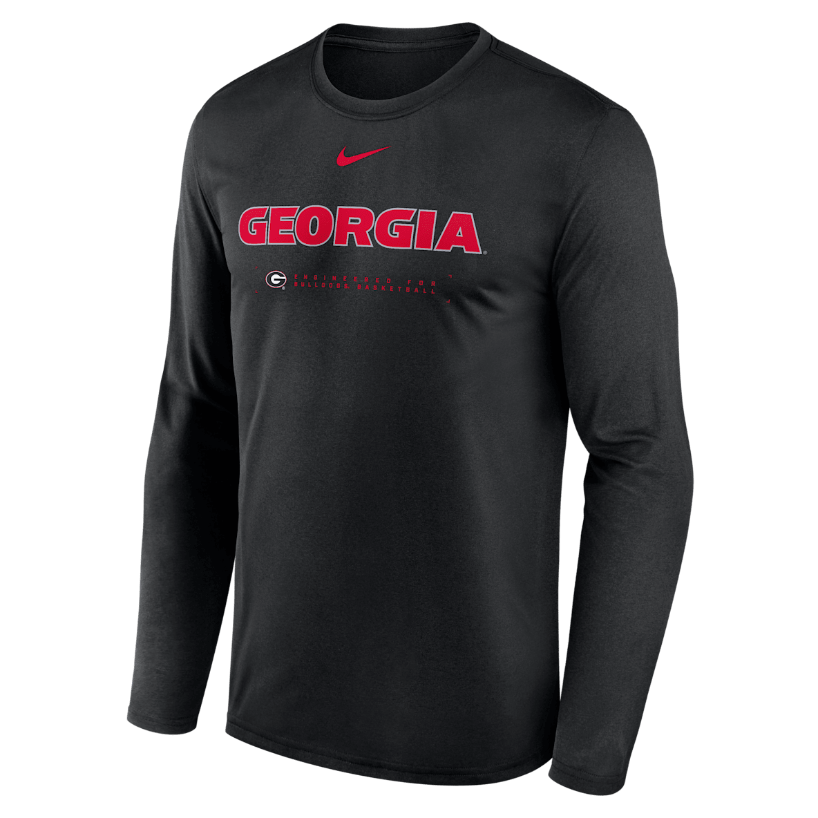 Georgia Courtside Basketball Shootaround Legend Men's Nike Dri-FIT College Long-Sleeve T-Shirt