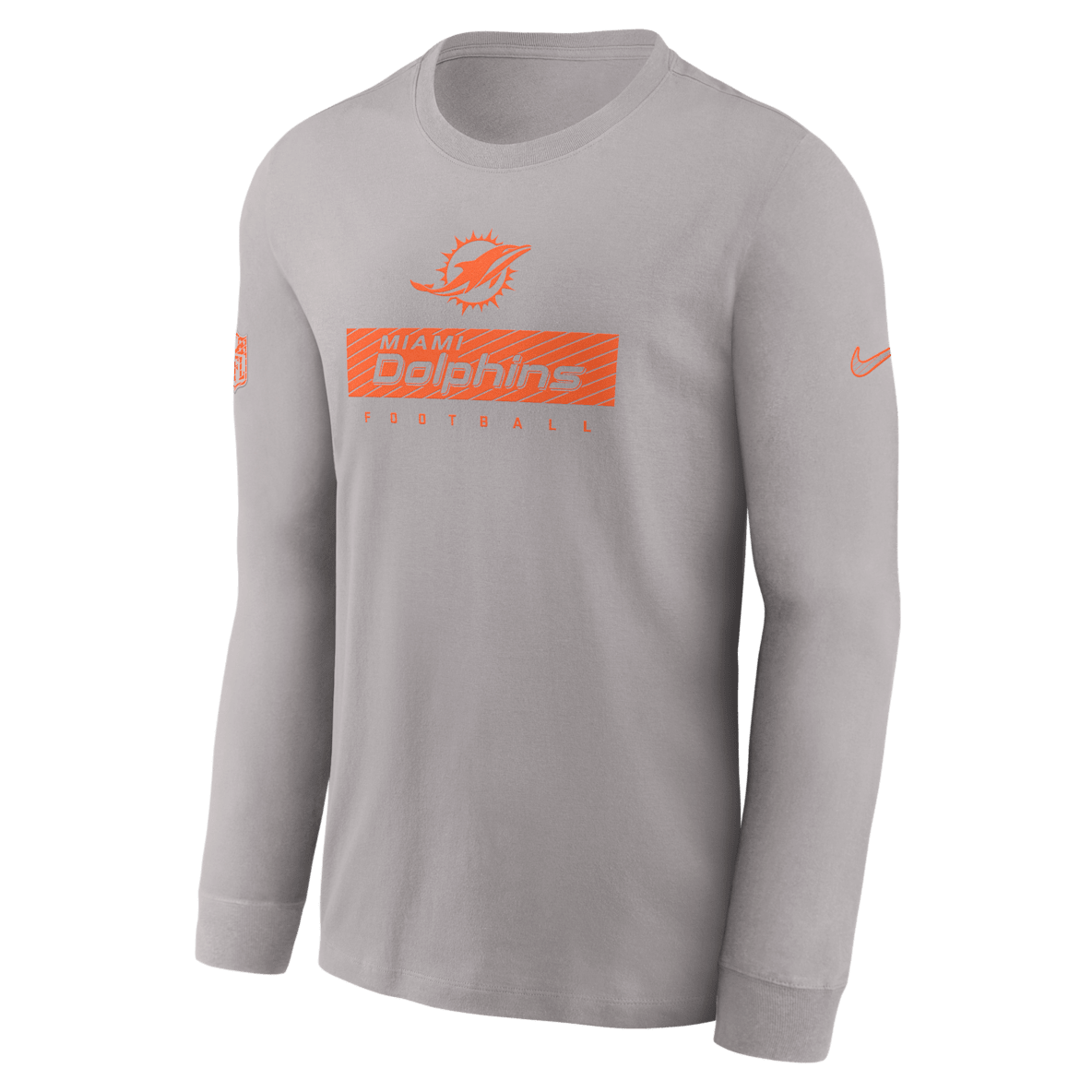Miami Dolphins Sideline Team Issue Miami Dolphins Sideline Team Issue Men's Nike Dri-FIT NFL Long-Sleeve T-Shirt