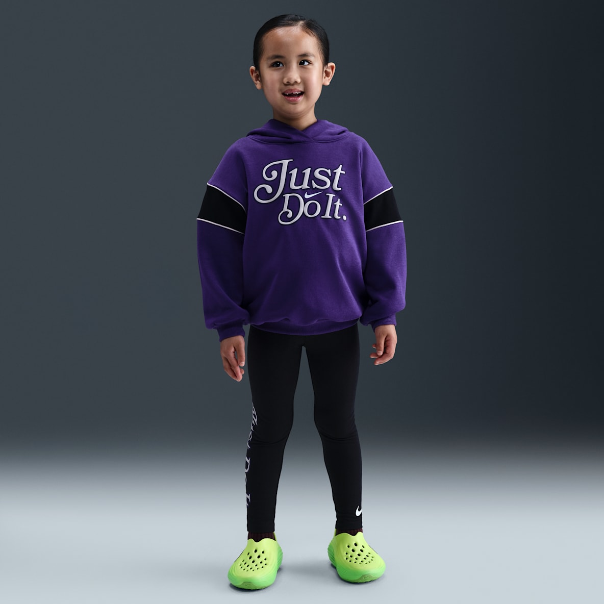 Nike Varsity Prep Nike Varsity Prep Conjunto de leggings y sudadera con gorro sin cierre para preescolar