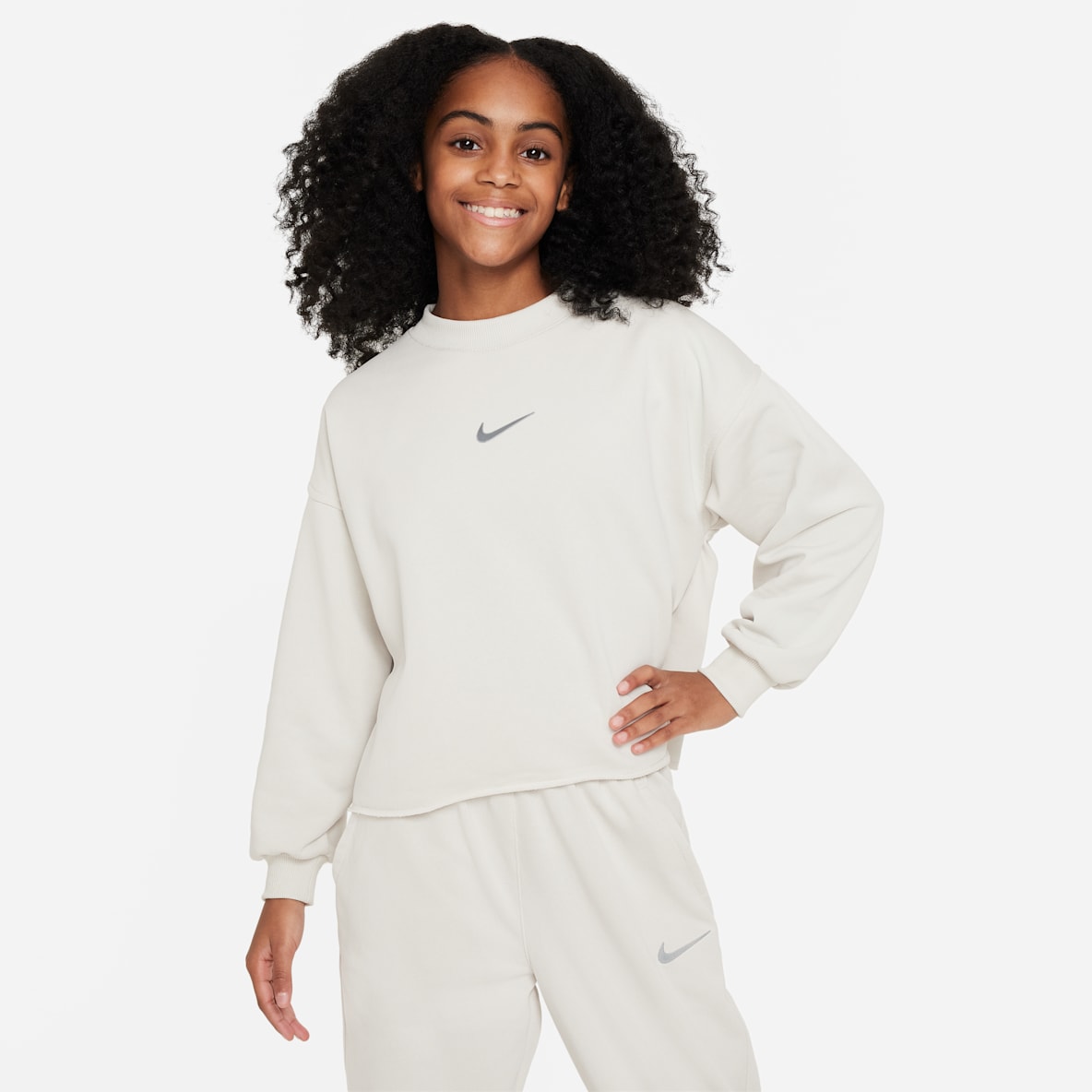 Nike Sportswear Nike Sportswear Big Kids' (Girls') Dri-FIT Crew-Neck Sweatshirt