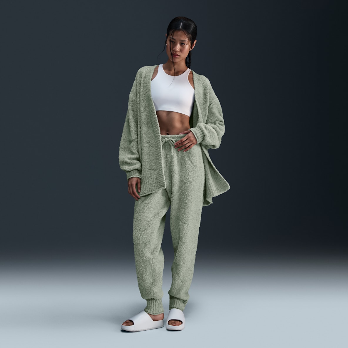 Nike Sportswear Phoenix Cozy Bouclé Women's High-Waisted Oversized Knit Pants