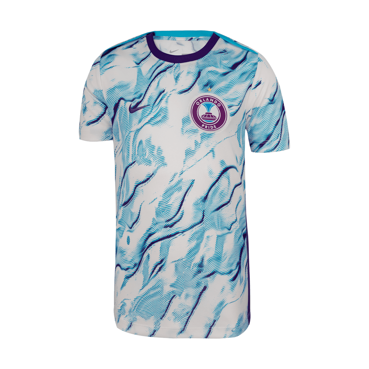 Orlando Pride 2025 Orlando Pride 2025 Big Kids' Nike NWSL Short-Sleeve Pre-Match Top