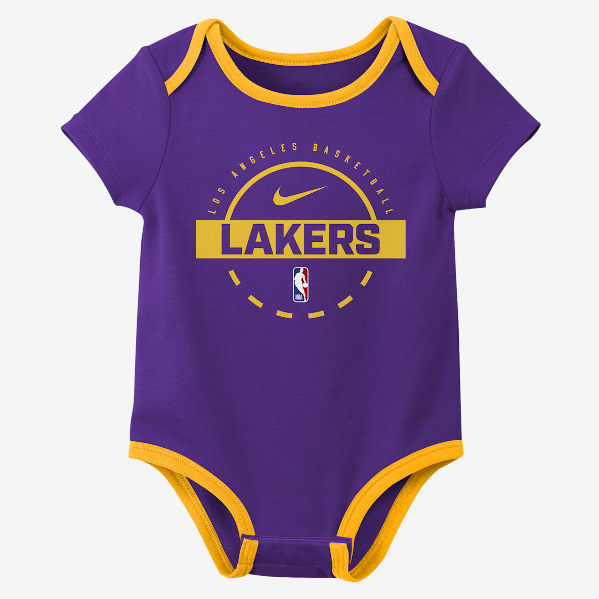 Nike "Los Angeles Lakers" Baby (0-3M) NBA Bodysuit (2-Pack)