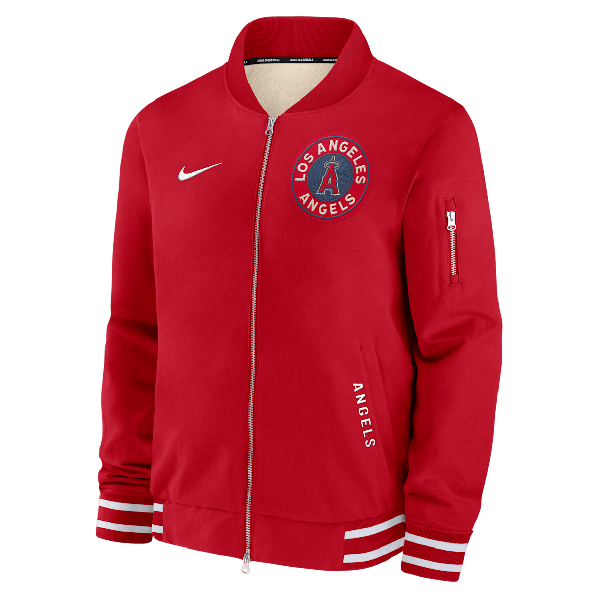Los Angeles Angels Authentic Collection City Connect Los Angeles Angels Authentic Collection City Connect Men's Nike MLB Full-Zip Bomber Jacket